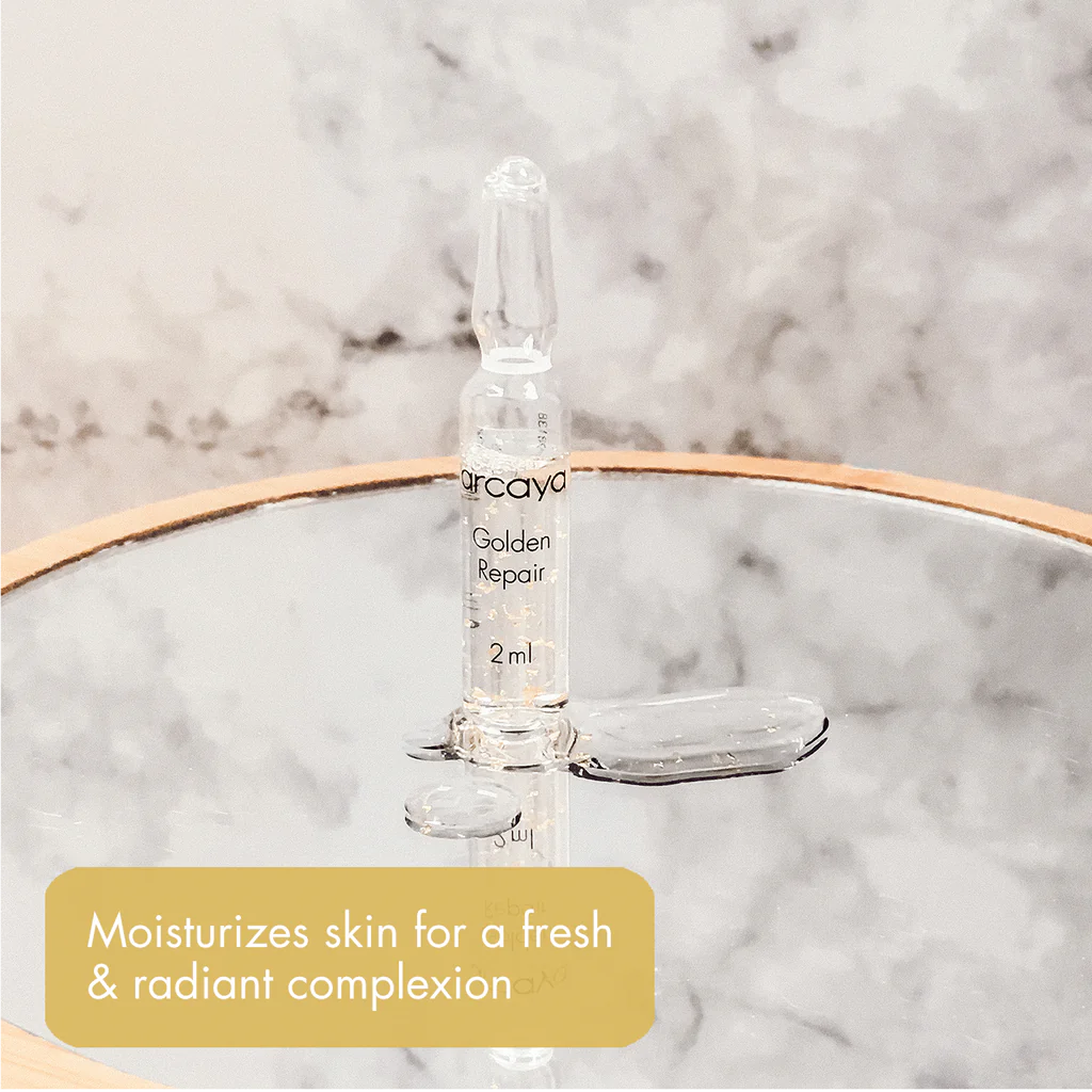 Arcaya Golden Repair Ampoule Pack - cell regeneration, strengthens and protects.