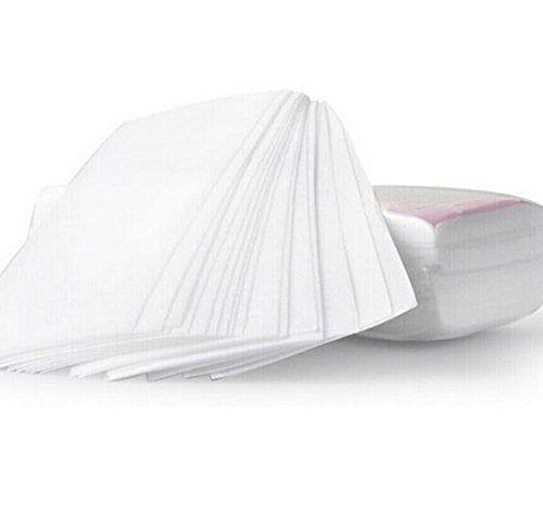 1Bag(100Pcs) Non Woven Wax Strips, Facial Body Hair Removal, White Paper Honey Wax Paper - Theresia Cosmetics - waxing - Theresia Cosmetics
