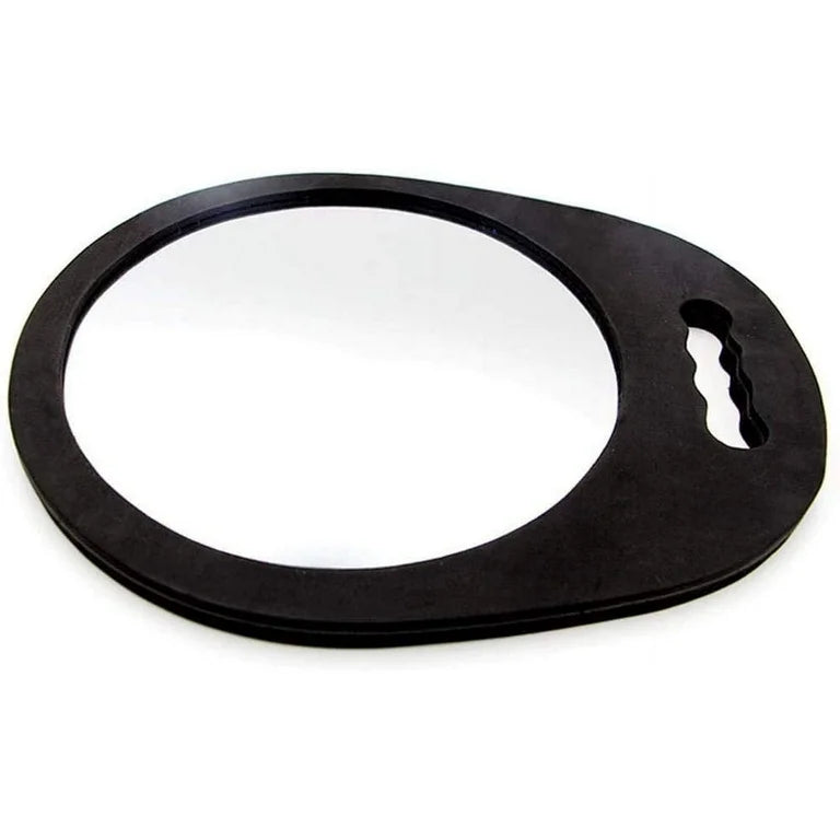 Professional Handheld Hairdressing Mirror with Foam Handle for Salon Barbers