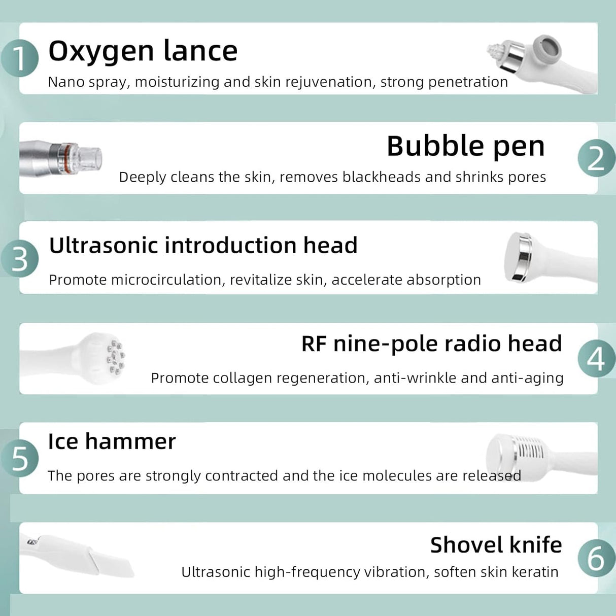7-in-1 Hydro Facial Machine – Skin Care Spa Device with LED Mask, 7” LCD, RF Lifting & H2O2 Oxygen Technology