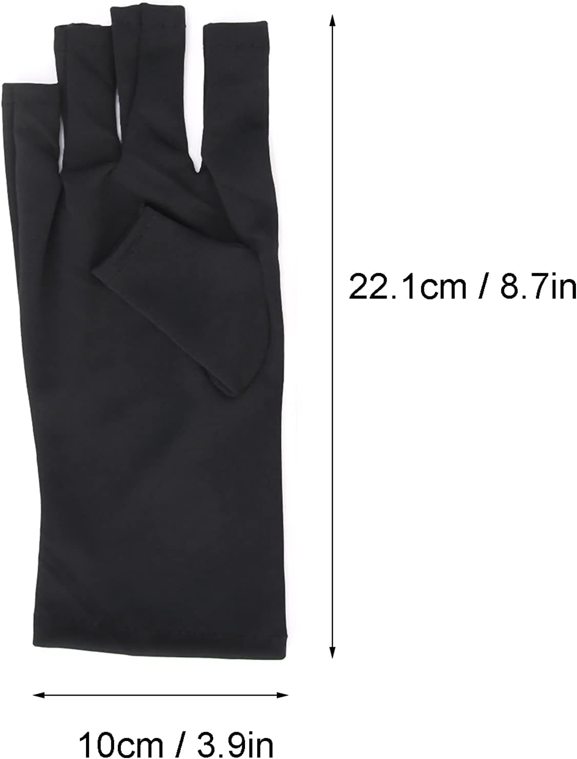 1 Pair Nail Art Gloves - Protection Nail Art Gloves Anti-UV Glove LED Nail Art