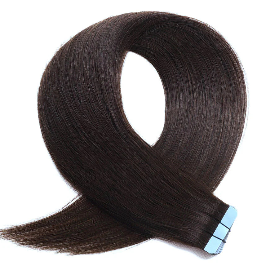 Tape In Hair Extensions 21" #2c Dark Chocolate Brown