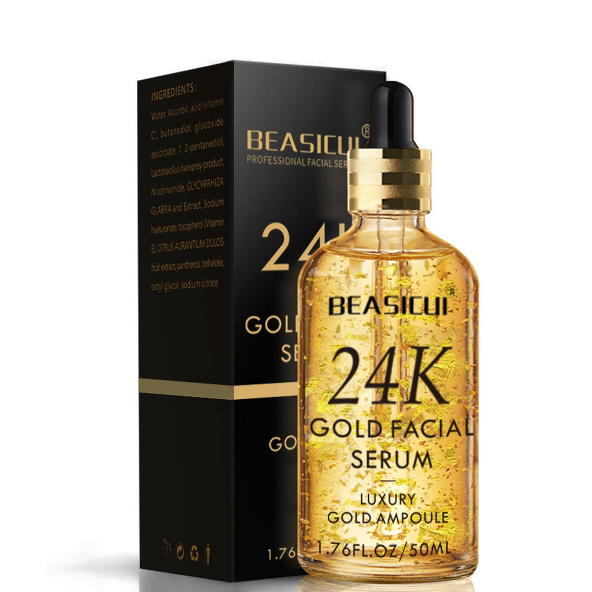 Beasicui- Vitamin C serum-Collagen-Hyaluronic acid-Vitamin E