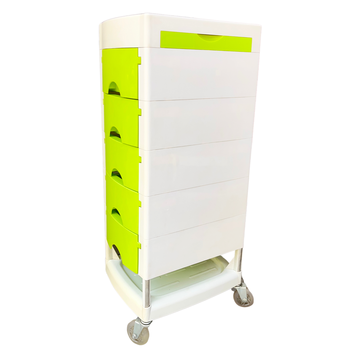 White and green Salon Trolley