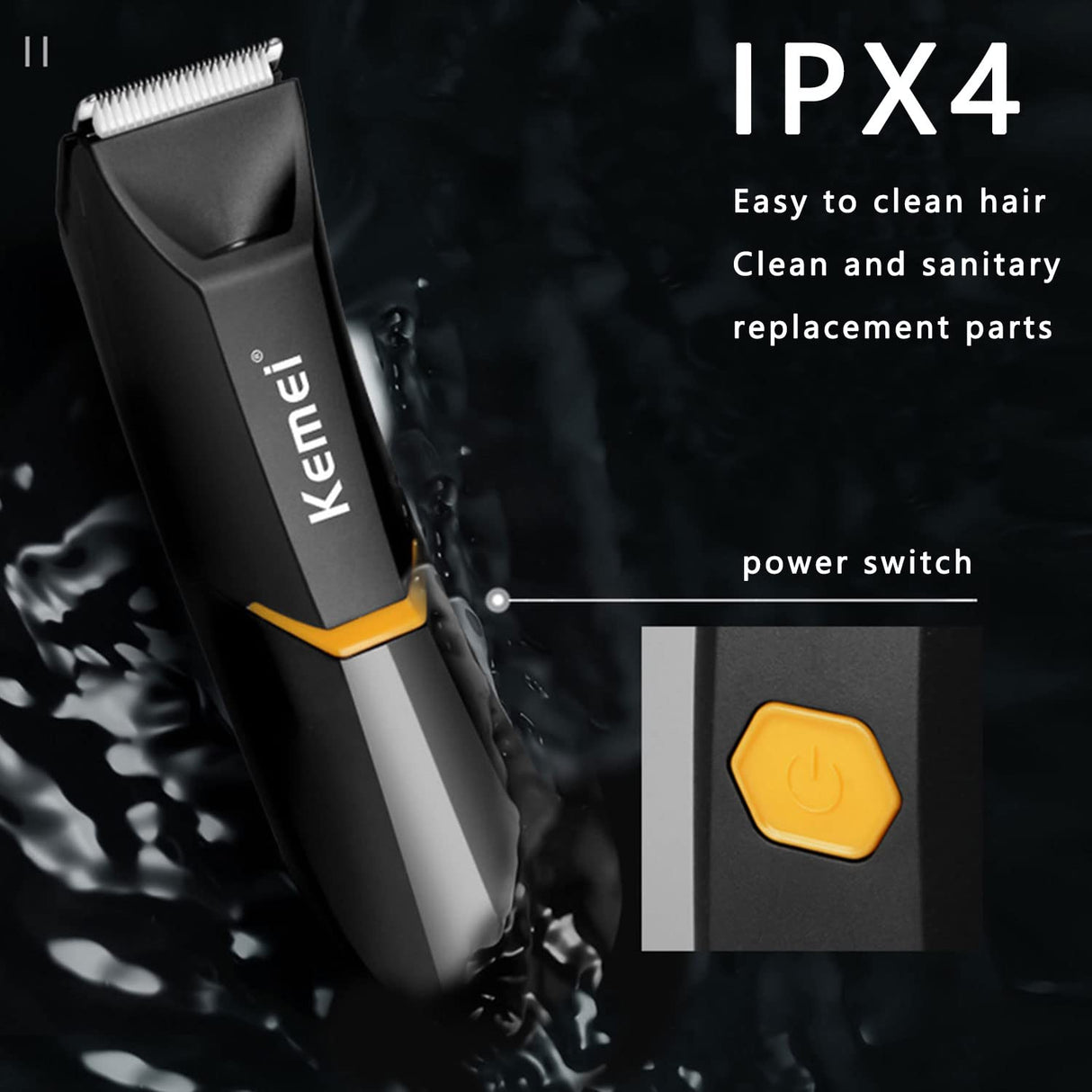 Kemei 3208 Ceramic Blade For Body&Sensitive Area