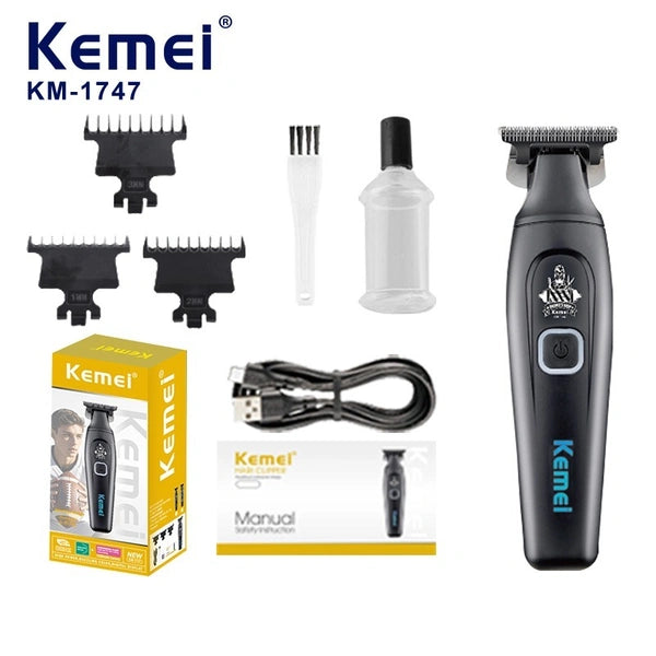 Kemei KM-1747 Cordless Beard & Hair Trimmer