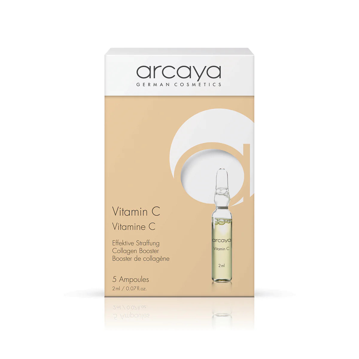 Arcaya Vitamin-C Ampoule Pack - collagen-booster to improve your skin's elasticity.