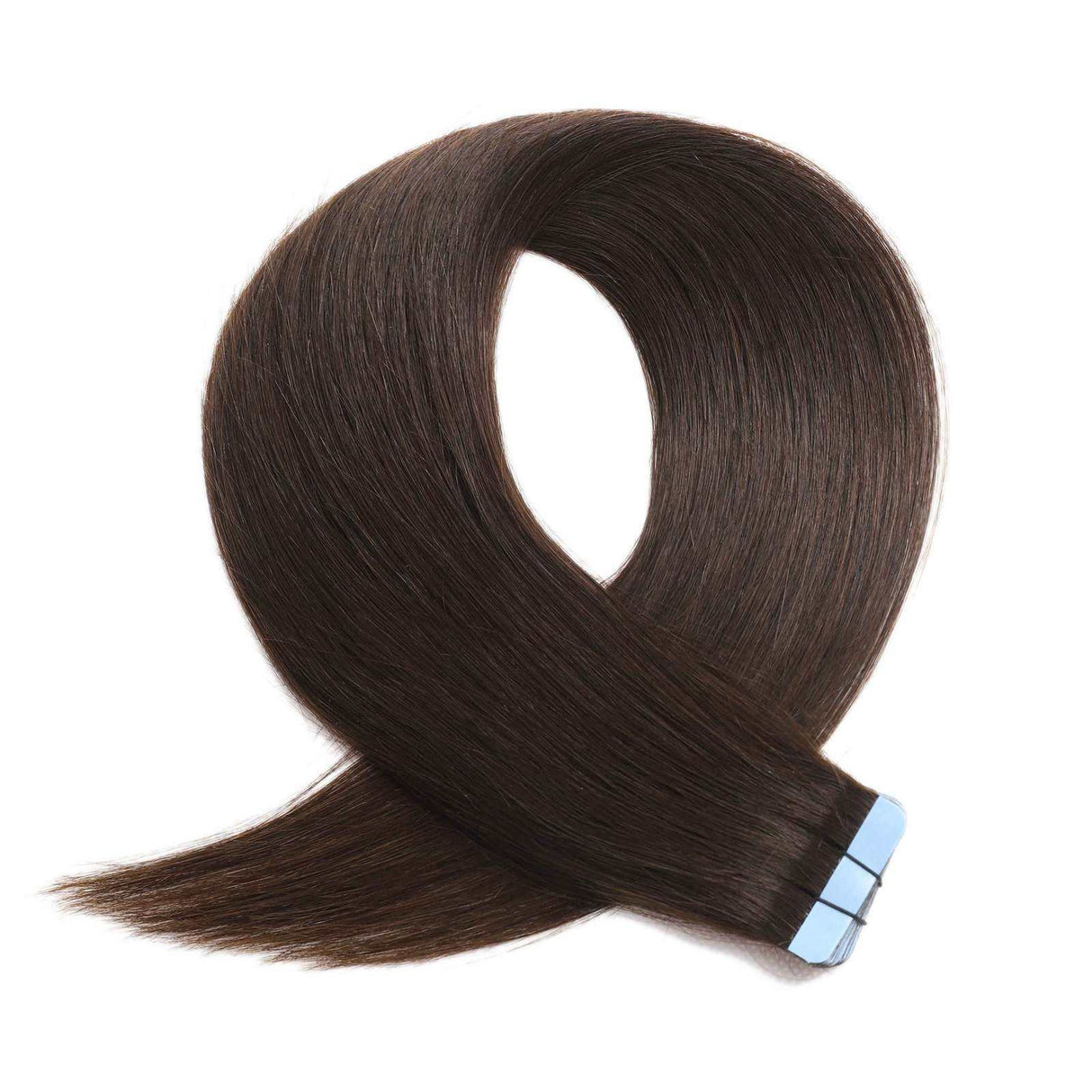 Tape In Hair Extensions 21" #2 Dark Brown - 100% Human Hair