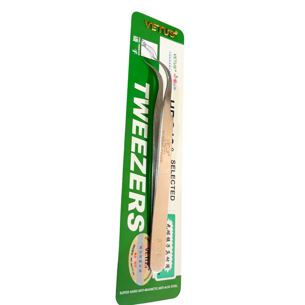 Vectus Tweezer HRC40 Stainless Steel