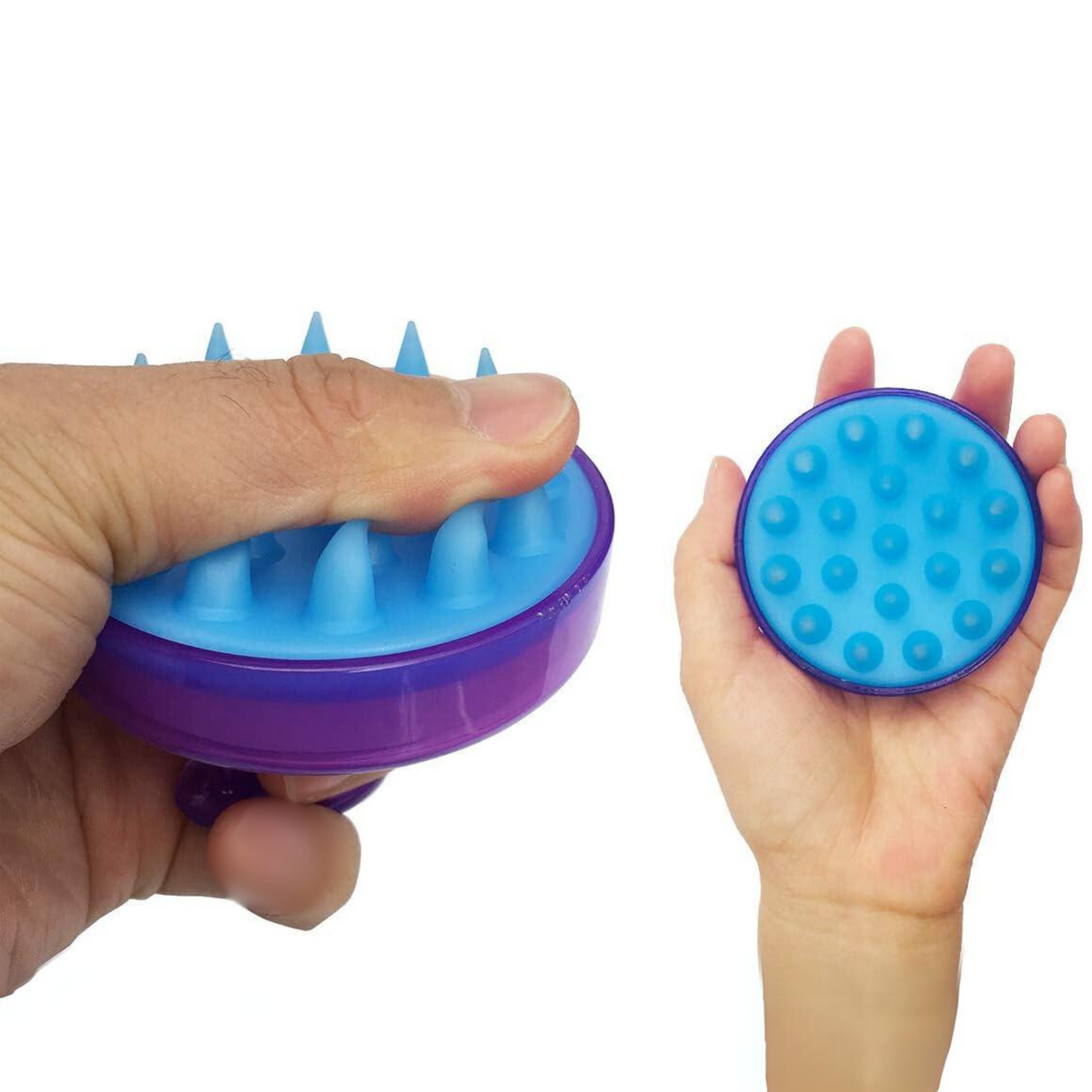 Silicone Scalp Massager Brush (Purple)
