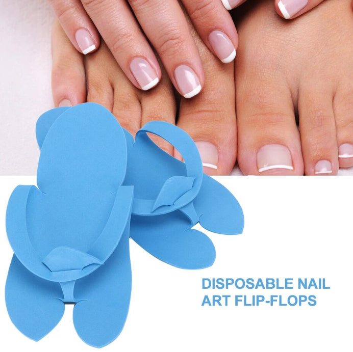 Disposable Spa Pedicure Slippers-Comfortable Convenient Salon Flip Flops 12pairs - Theresia Cosmetics - Theresia Cosmetics