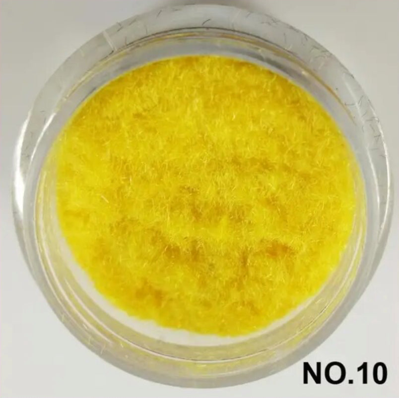Jar 3D Nail Art Fuzzy Velvet Flocking Powder 10ml Acrylic Polish Tips Manicure Nails Dip Powder SRF - Theresia Cosmetics - nail art tool - Theresia Cosmetics