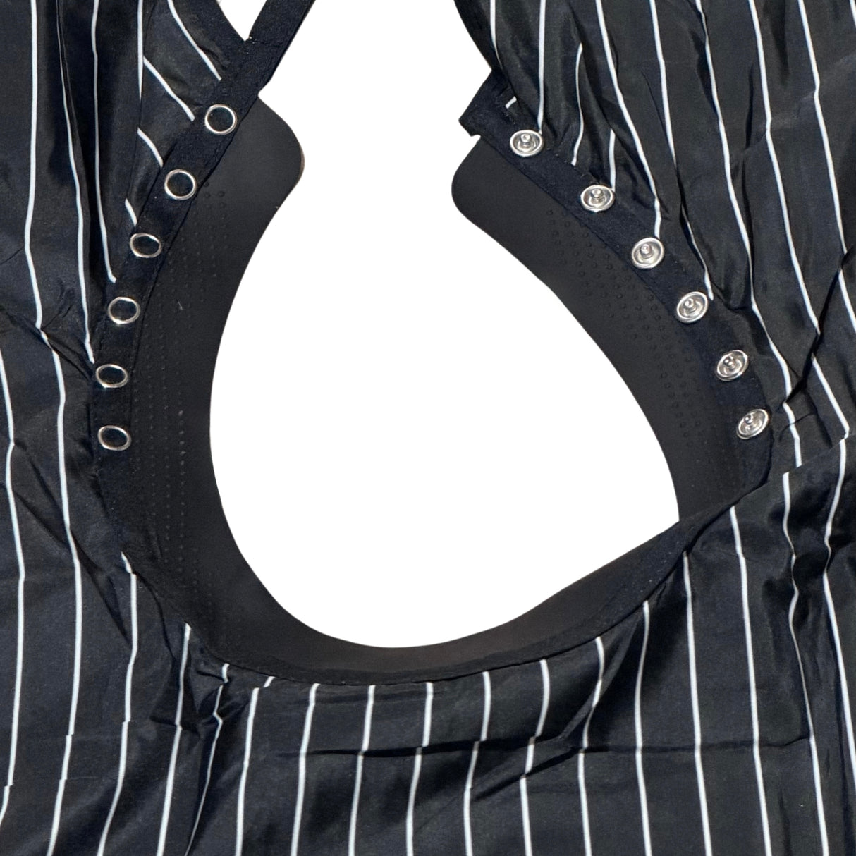 JRL Black Barber Cape - Silicone Neck clips