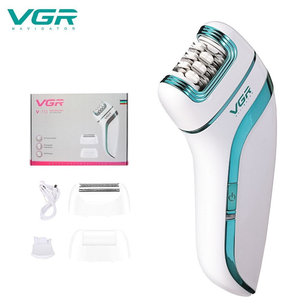 VGR, Rechargeable Lady Epilator Hair Removal V-713