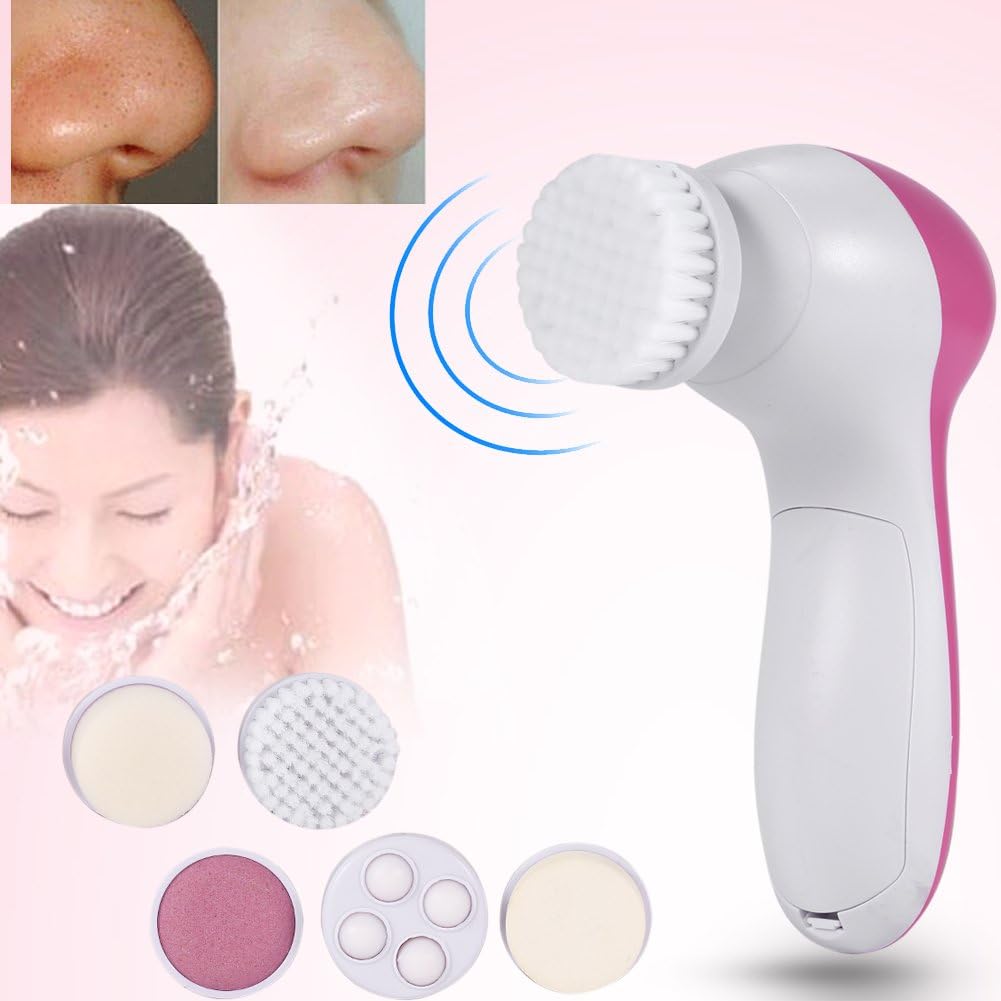 5-in-1 Facial Massager – Interchangeable Heads & Adjustable Intensity