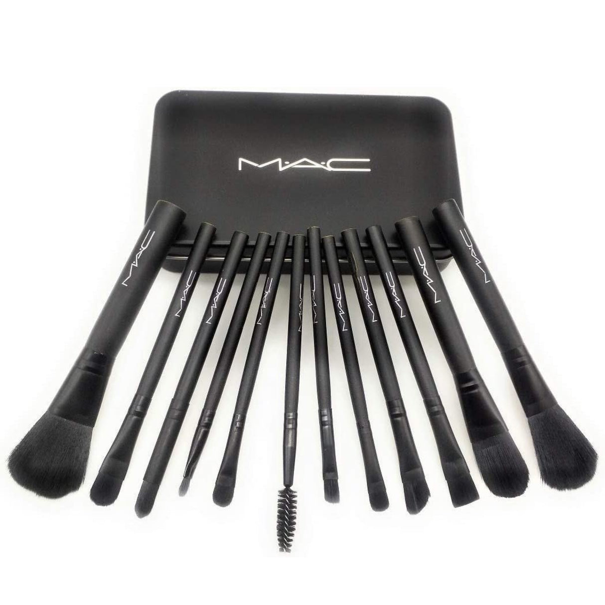 M.A.C Cosmetic Makeup Brush Set - 12 Pcs (Pack of 12)