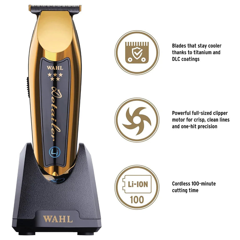 Wahl Professional Detailer GOLD Trimmer T Wide Blade