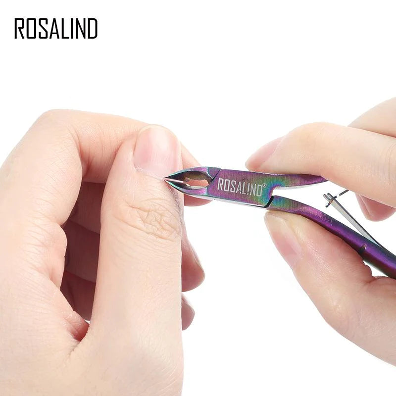 Rosalind - Rainbow Stainless Steel Cuticle Nippers - Theresia Cosmetics - Cuticle clippers - Theresia Cosmetics