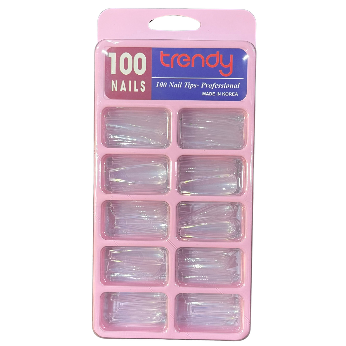Trendy - 100 Nail Tips Made in Korea - Theresia Cosmetics - nail art tool - Theresia Cosmetics