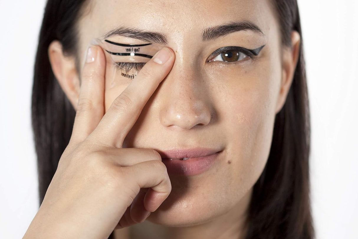 Beth Bender Beauty's Cat Eyeliner & Smokey Eye Stencil Set: USA-made, reusable, cruelty-free, and vegan for perfect winged-tip eyeliner. 5 pcs each style - Theresia Cosmetics - eye care - Theresia Cosmetics