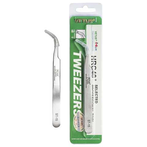 Curved tweezer for extension ST-15 Vetus - Theresia Cosmetics - eyebrows - Theresia Cosmetics