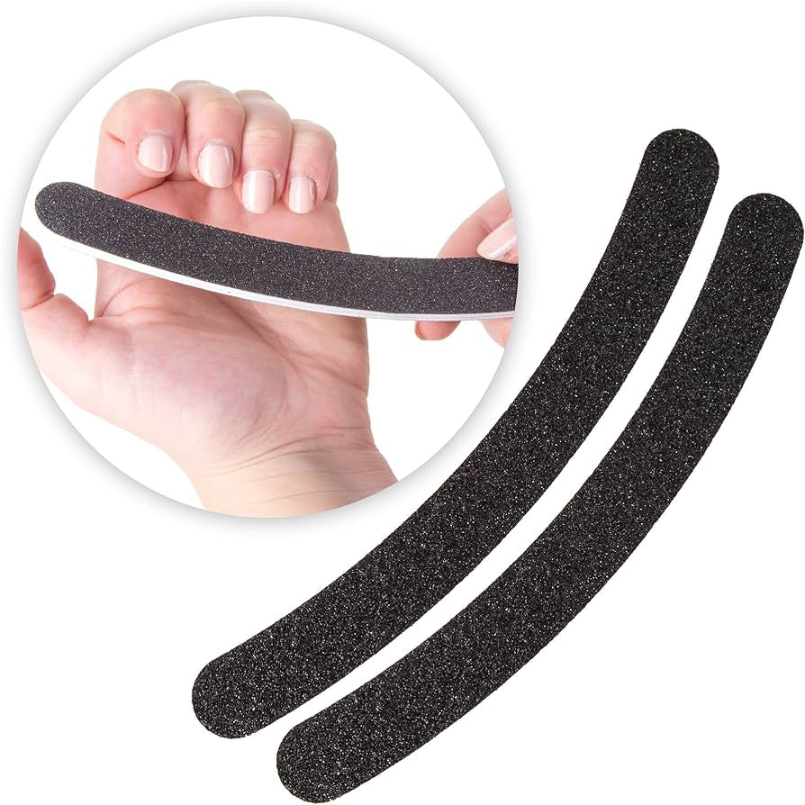 2x Salon Grade Curved Nail Files - Theresia Cosmetics - nail tools - Theresia Cosmetics