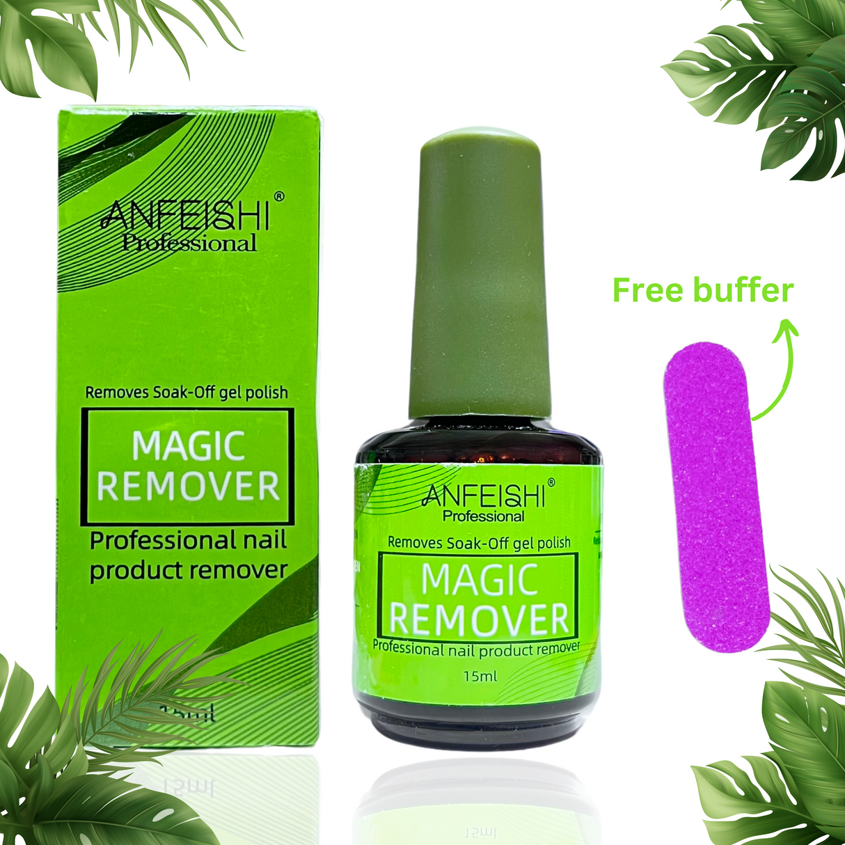 Gelish remover: Professional, removes soak-off gel polish in 3-5 minutes without harming nails. Quick and easy. - Theresia Cosmetics - nail care - Theresia Cosmetics