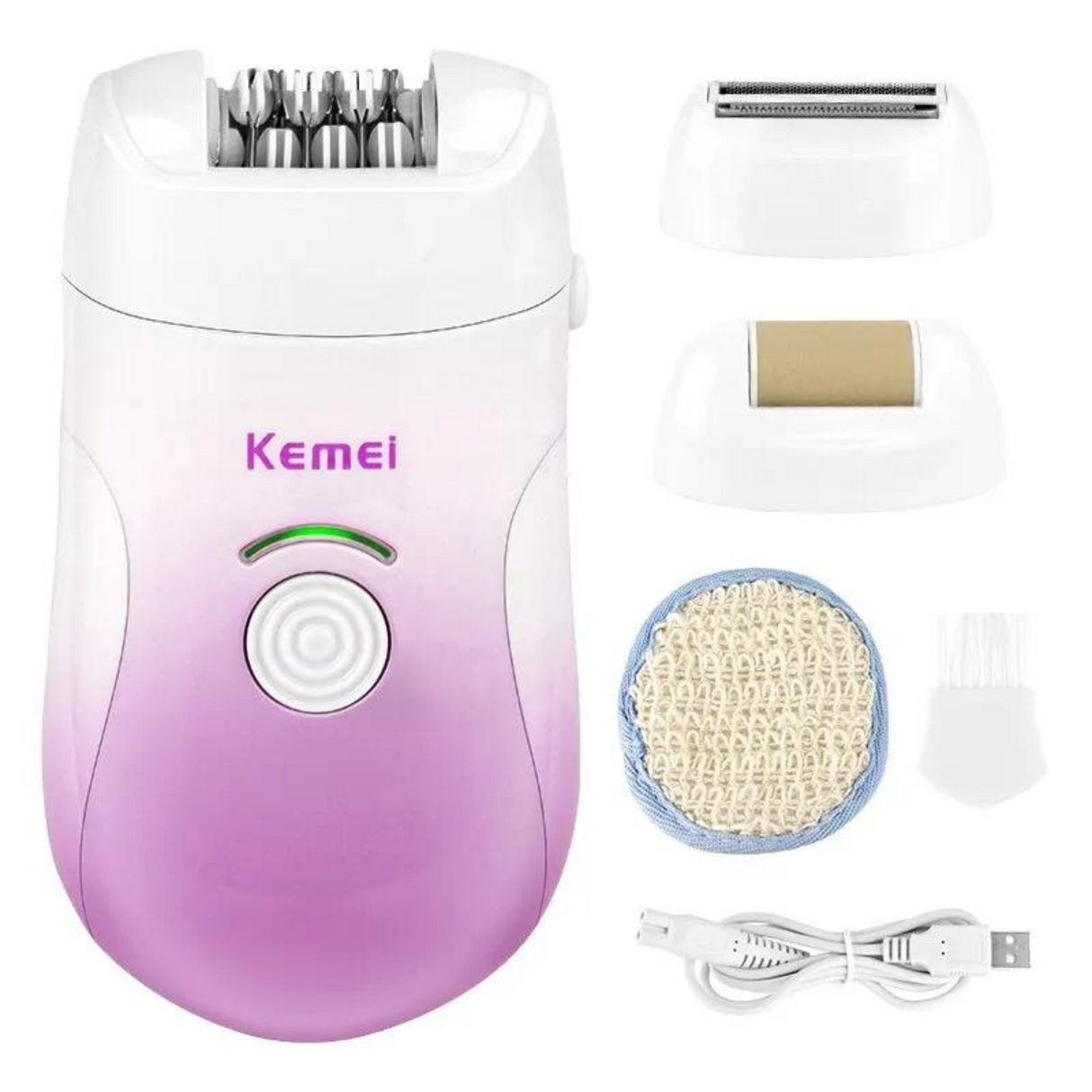 KEMEI Women's Epilator: Wet & Dry Hair Removal, Cordless & Rechargeable - Theresia Cosmetics - hair removal - Theresia Cosmetics