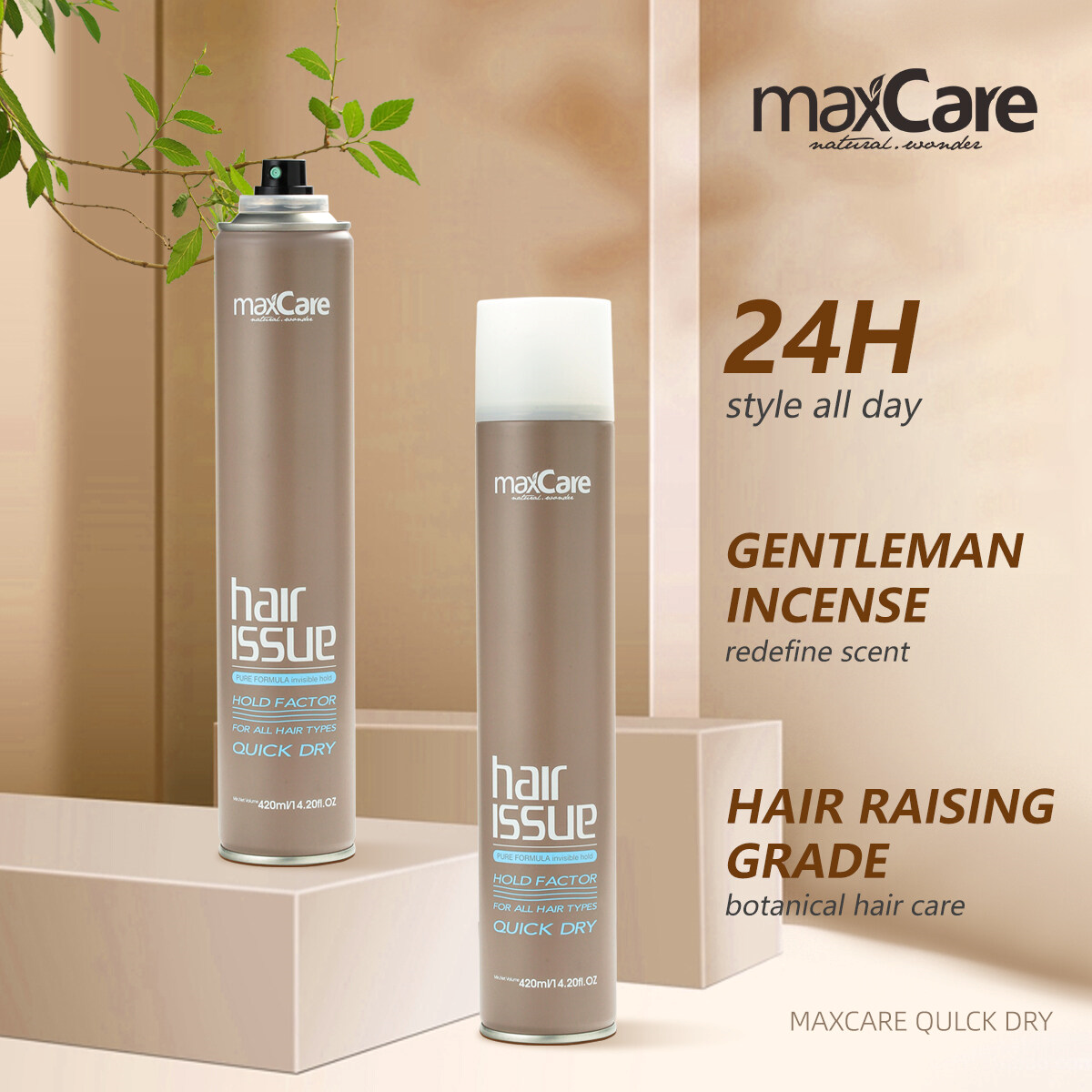 Maxcare Quick Dry Hair Spray 420ml - Theresia Cosmetics - Hair Spray - Theresia Cosmetics