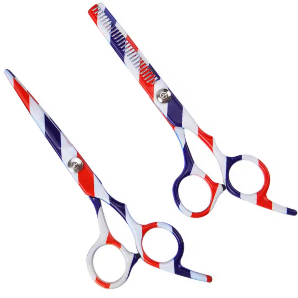 Stripes Barber Design Scissors - 6” - Theresia Cosmetics - Scissors - Theresia Cosmetics