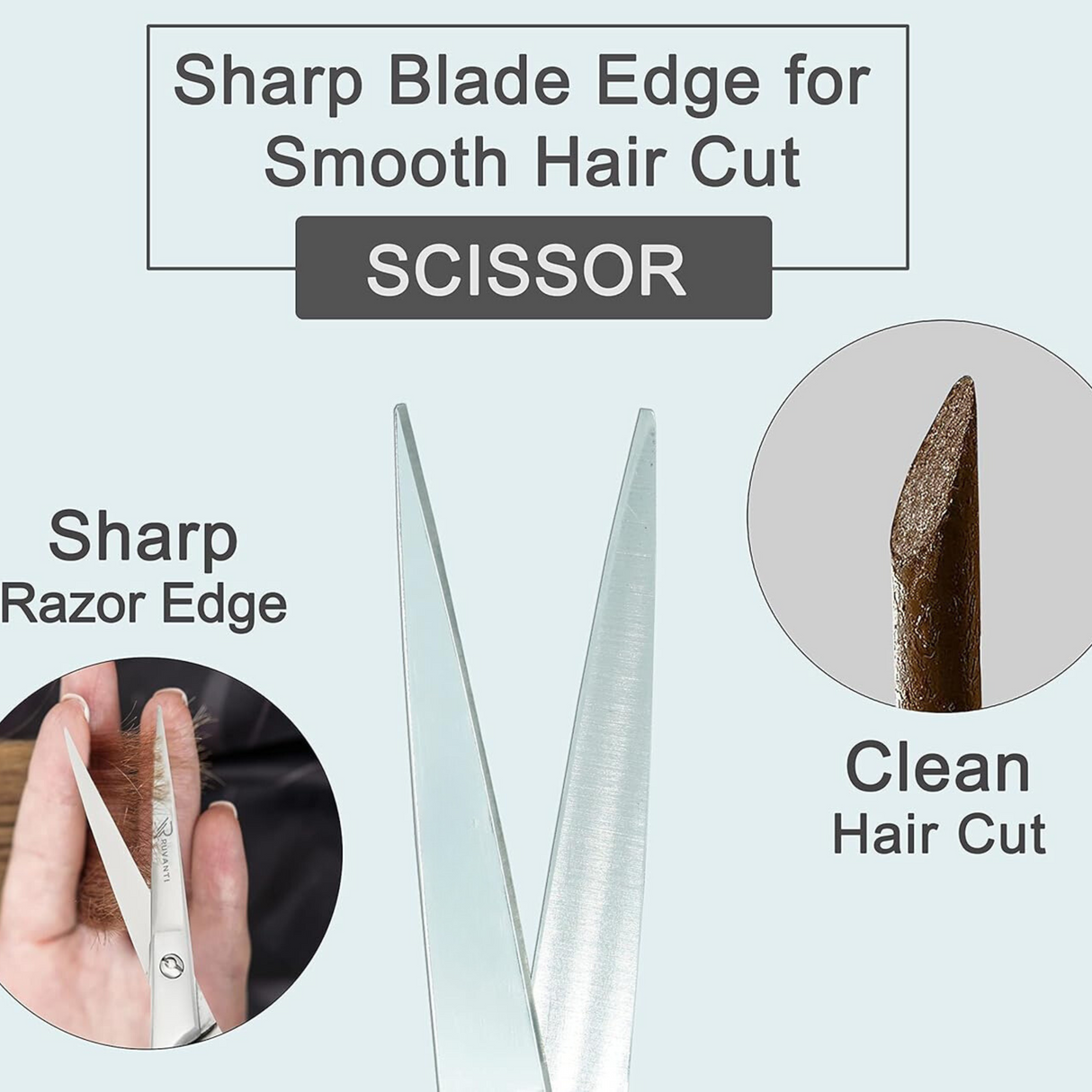 KM Stainless Matt Professional Scissor - 6” - Theresia Cosmetics - Scissors - Theresia Cosmetics