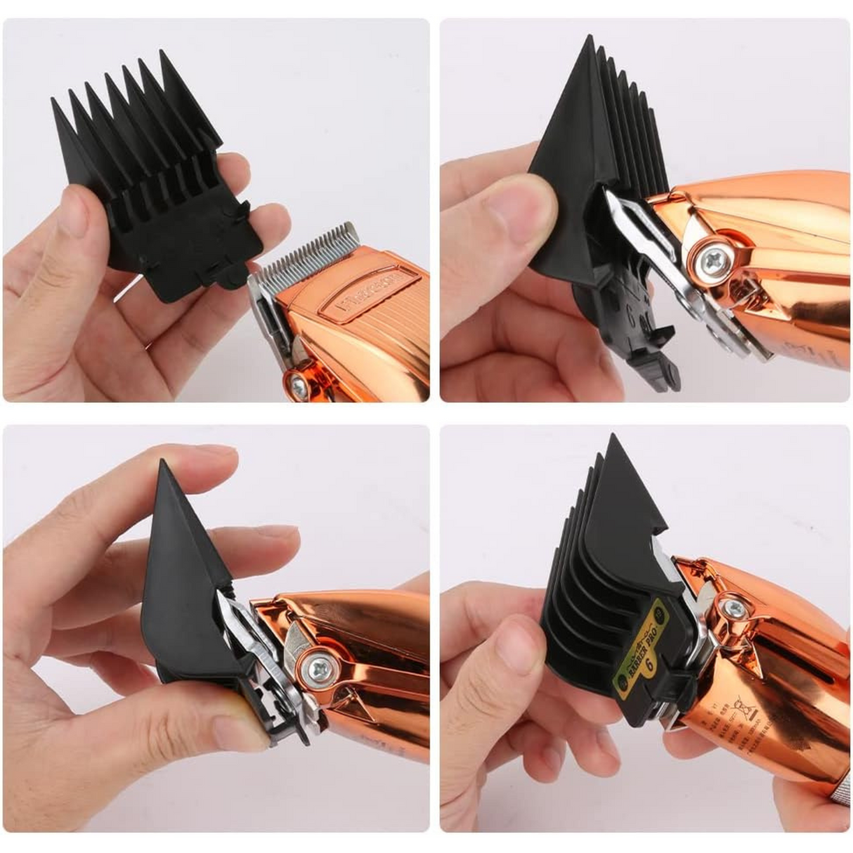 Hair Clipper Guards Guide Combs, 8 Pcs Compatible with Most Clippers - Theresia Cosmetics - barber tools - Theresia Cosmetics