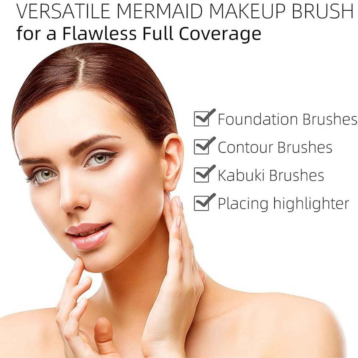 HudaBeauty - Mermaid Tail Makeup Brush in 3 Colors - Theresia Cosmetics - Makeup tools - Theresia Cosmetics