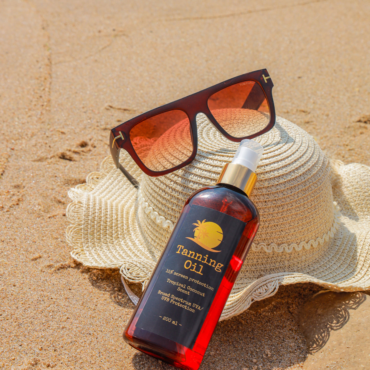 Tropical Coconut Tanning Oil - Theresia Cosmetics - tanning oil - Theresia Cosmetics