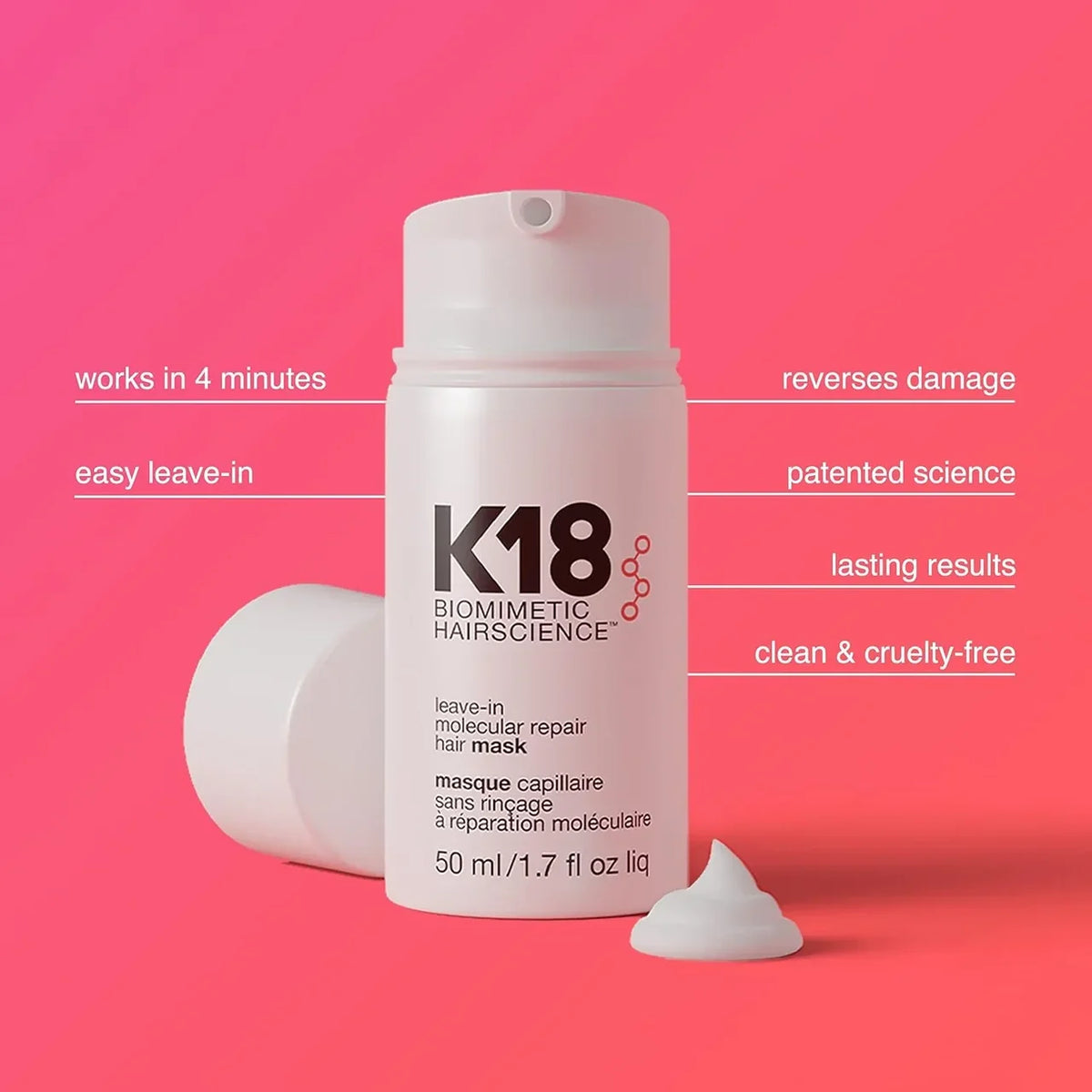 K18 Hair Leave In Molecular Repair Hair Mask 50ml