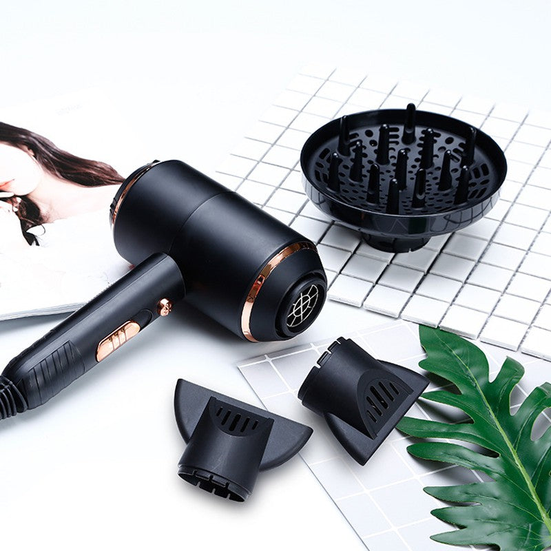Kemei Black & Gold 2000w Hair Dryer - Theresia Cosmetics - hair Dryer - Theresia Cosmetics