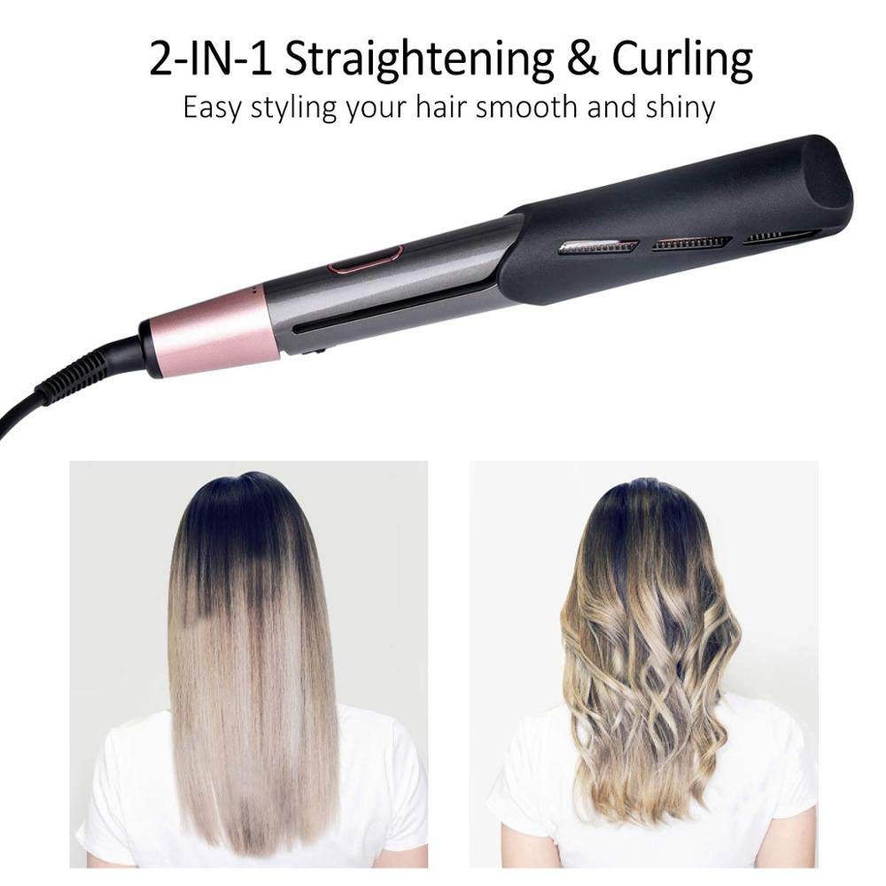 2 in 1 Hair Straightener and Curler For All Hair Types - Theresia Cosmetics - hair straightener and curler - Theresia Cosmetics