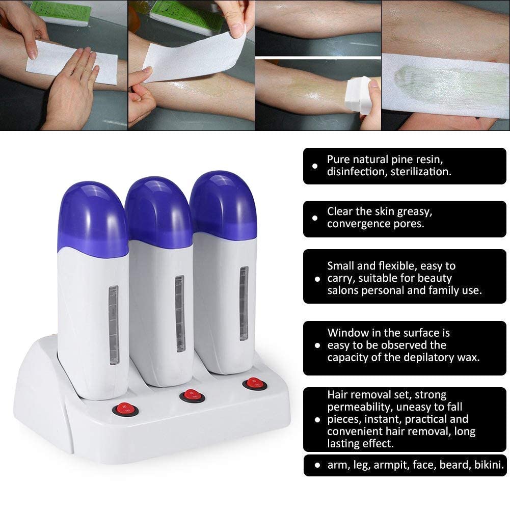 Depilatory Wax Heater - Three Pools - Theresia Cosmetics - hair removal - Theresia Cosmetics