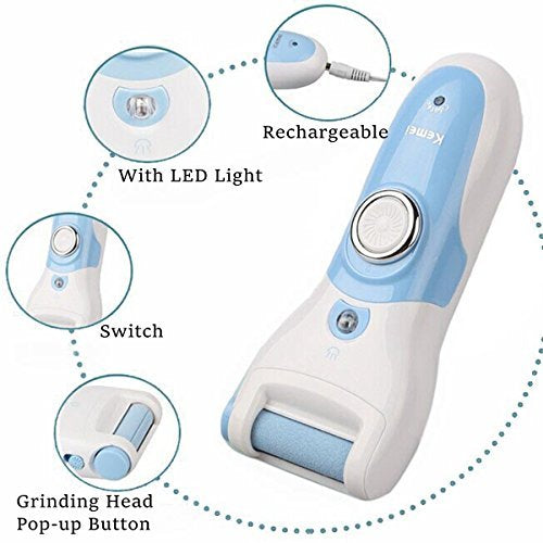 Kemei Electric Foot Dead Dry Skin Callus Remover - Theresia Cosmetics - foot care - Theresia Cosmetics