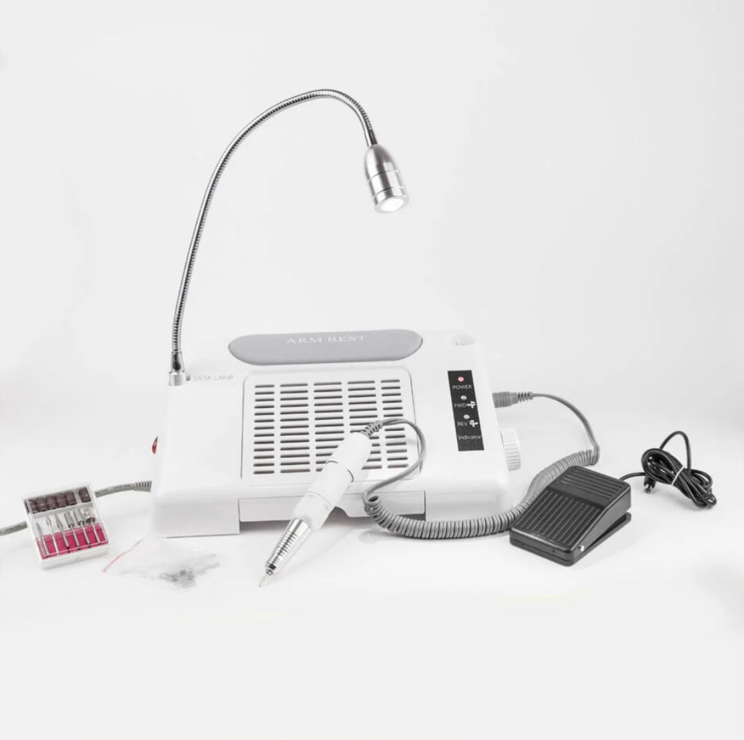 Salon Expert Nailcraft 3-in-1 Nail Machine Kit White - Theresia Cosmetics - nail care - Theresia Cosmetics