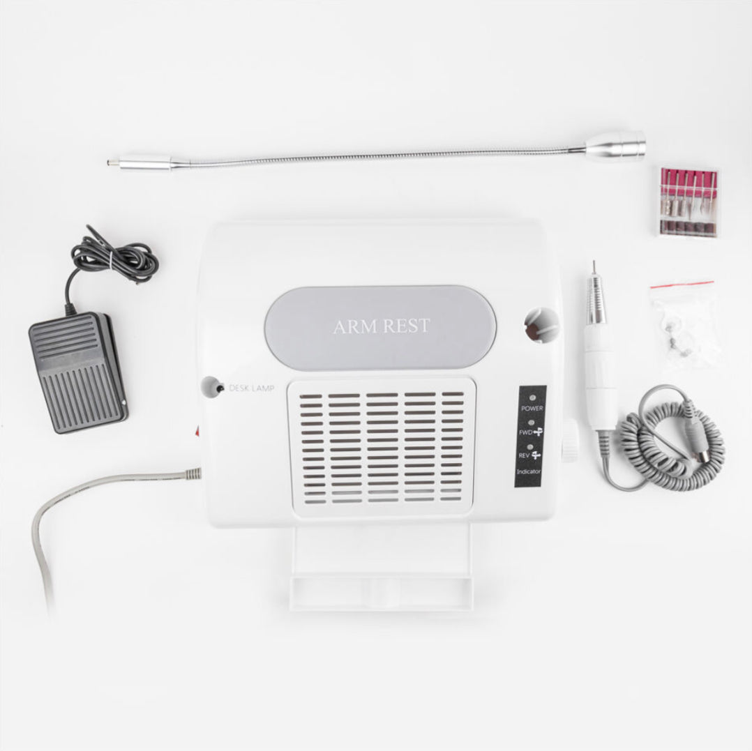 Salon Expert Nailcraft 3-in-1 Nail Machine Kit White - Theresia Cosmetics - nail care - Theresia Cosmetics
