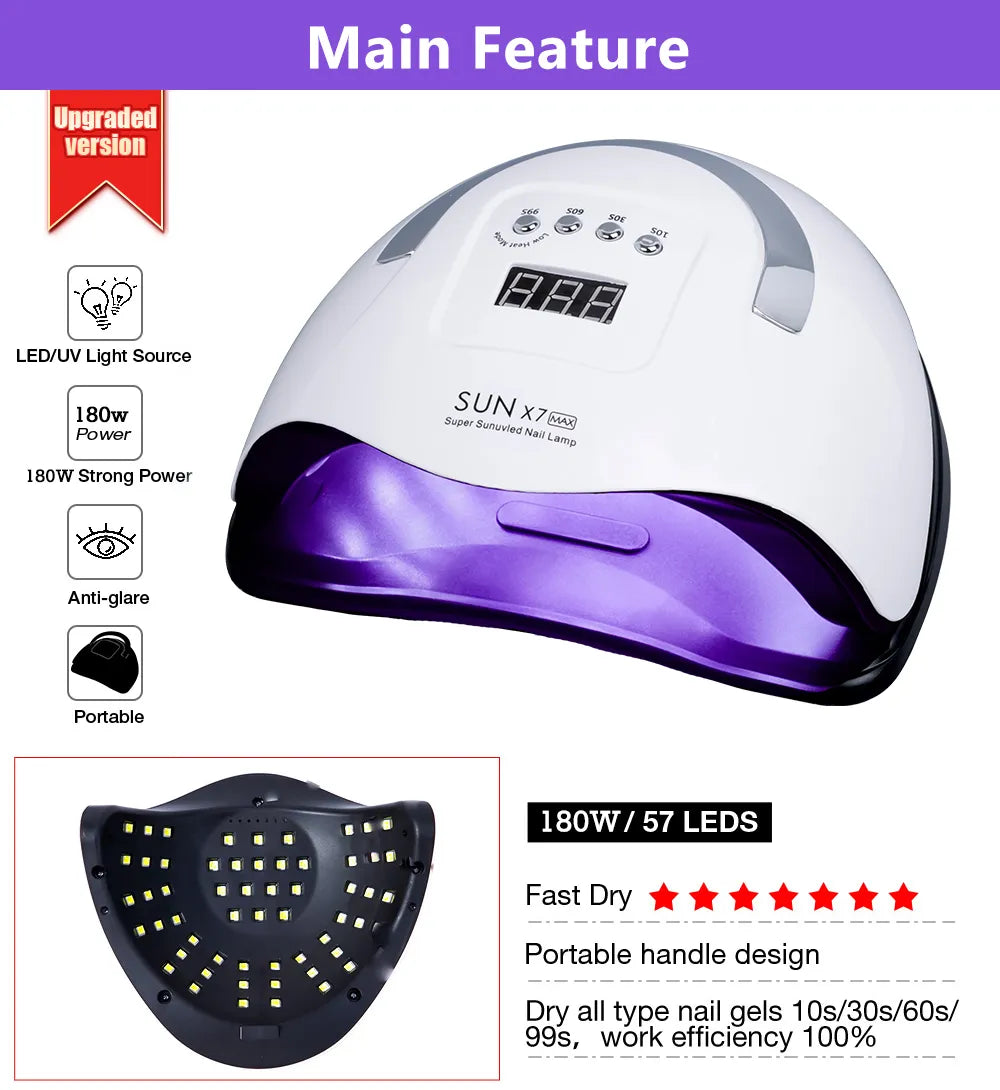 Sun X7 Max Smart Sensor Uv machine - Theresia Cosmetics - nail care - Theresia Cosmetics