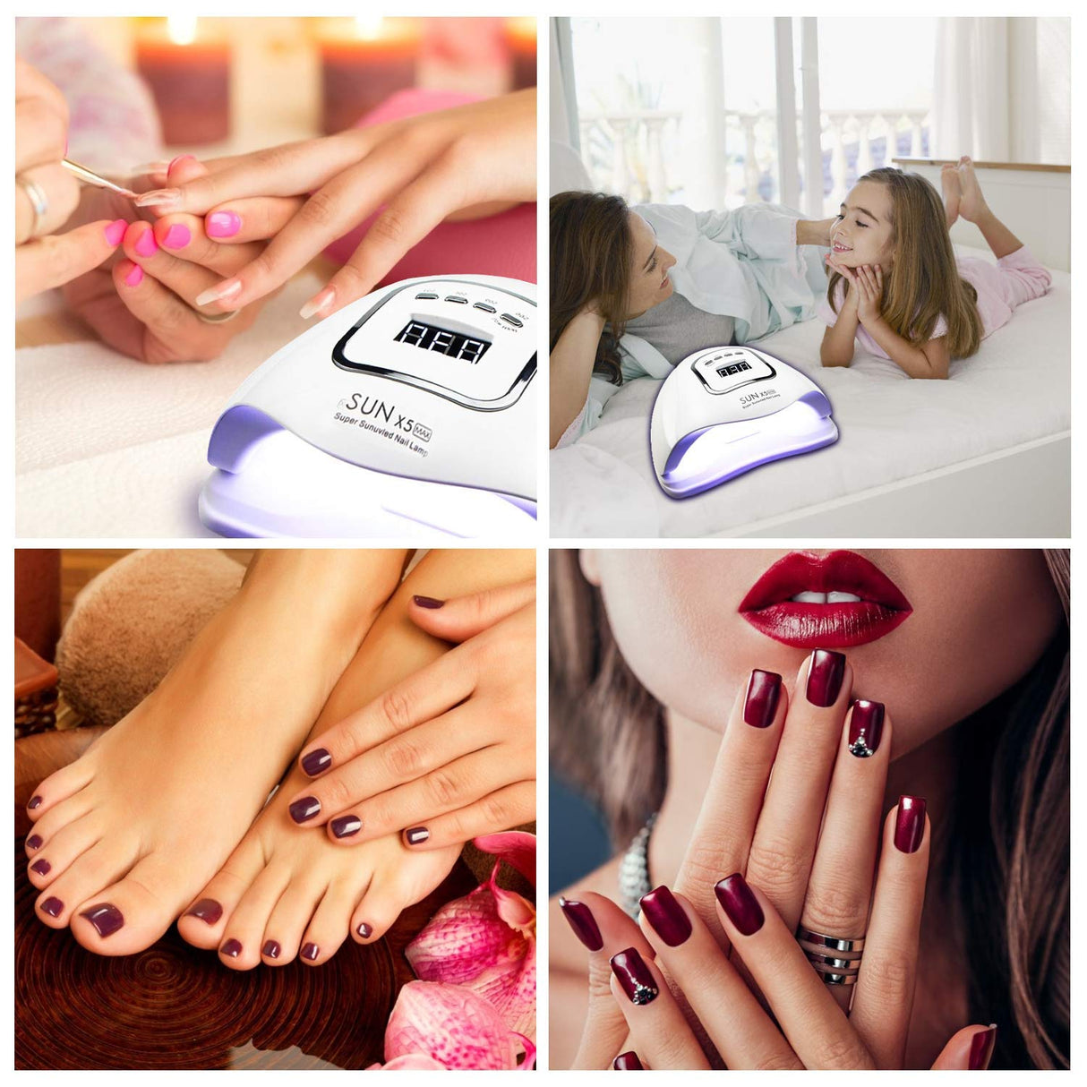 Gel UV Nail Dryer Sun X5 max with 4 timer 45 LED Nail Lamp - Theresia Cosmetics - nail care - Theresia Cosmetics