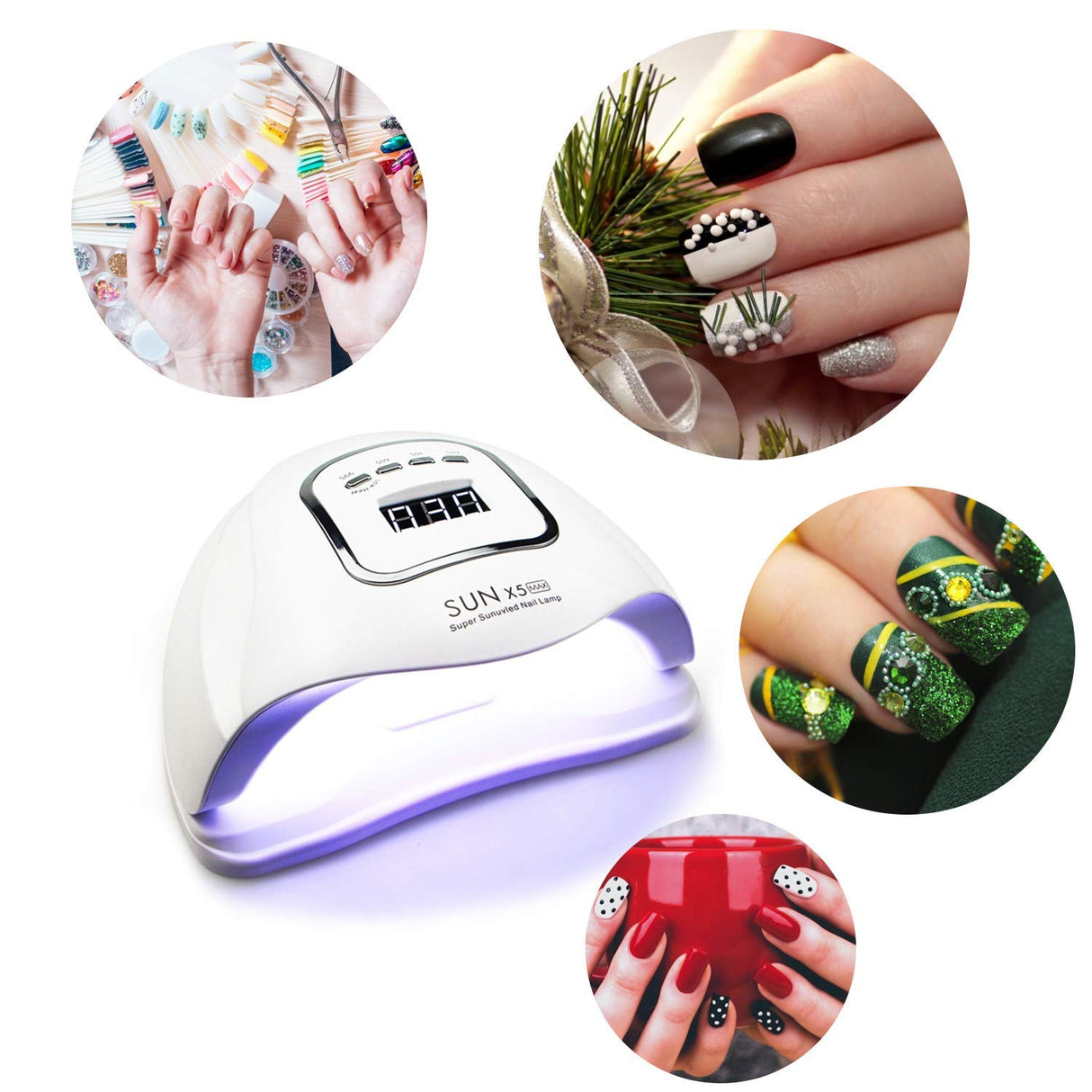Gel UV Nail Dryer Sun X5 max with 4 timer 45 LED Nail Lamp - Theresia Cosmetics - nail care - Theresia Cosmetics