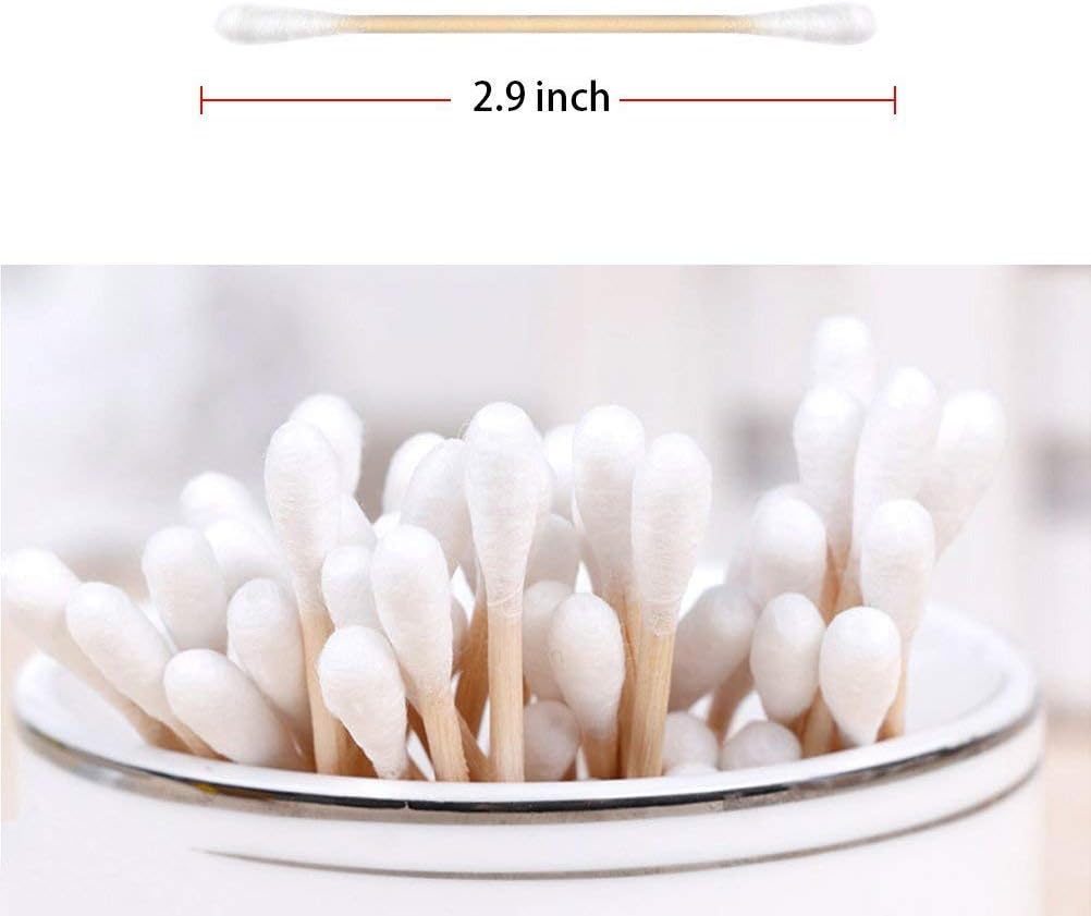 50 Cotons-Tiges with Wooden Handle (24 packs of 50) - Theresia Cosmetics - Theresia Cosmetics