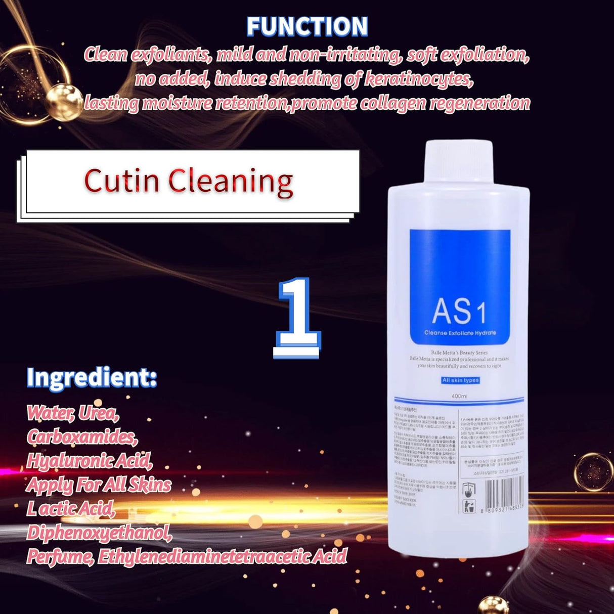 AS1 SA2 AO3 Aqua Peeling Solution for Hydra Facial Derma Machine - Theresia Cosmetics - facial care - Theresia Cosmetics