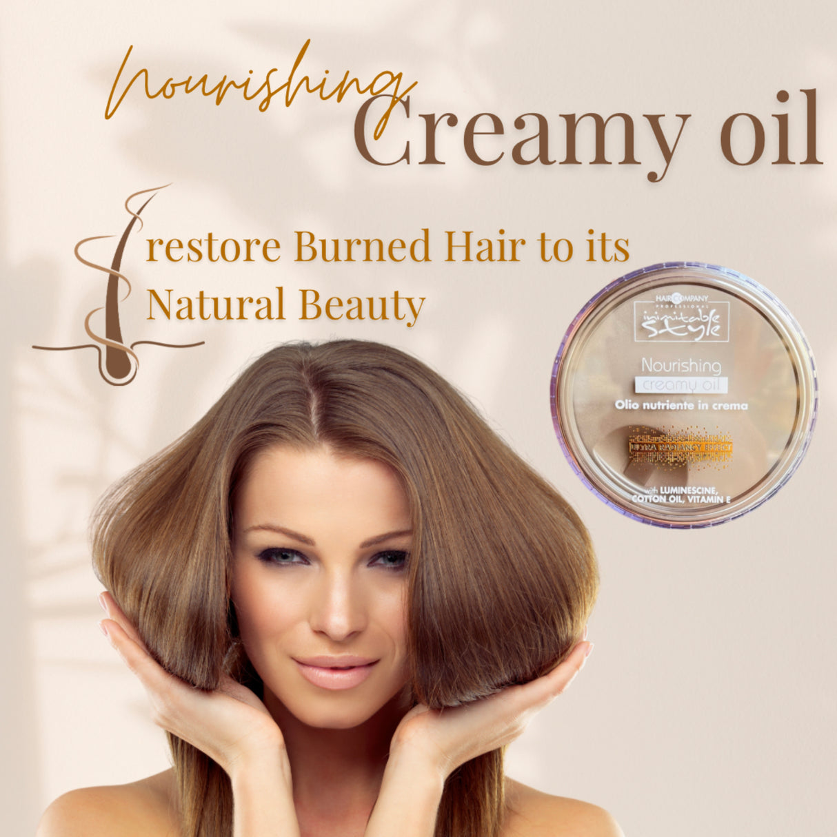 HairCompany Nourishing cream oil 250ml - Theresia Cosmetics - Theresia Cosmetics