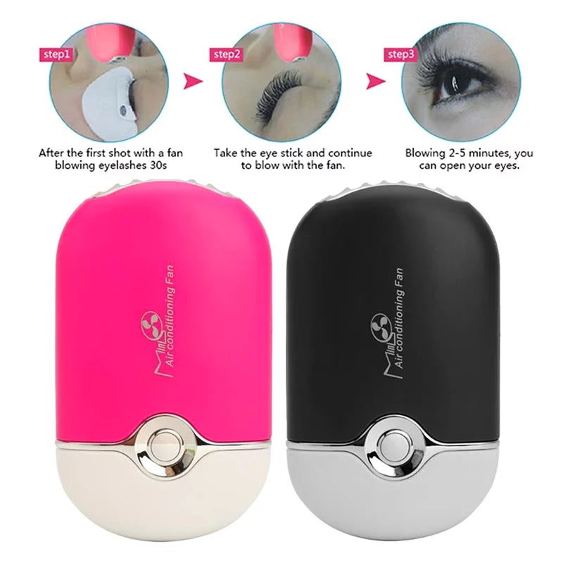 Mini Air Conditioning Eyelashes Fan - Theresia Cosmetics - Eyelashes - Theresia Cosmetics