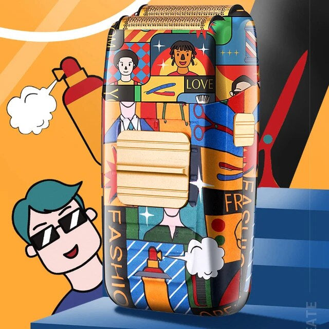 Kemei 1102-H Pro 2 Graffiti New Design - Theresia Cosmetics - Barber Machines - Theresia Cosmetics