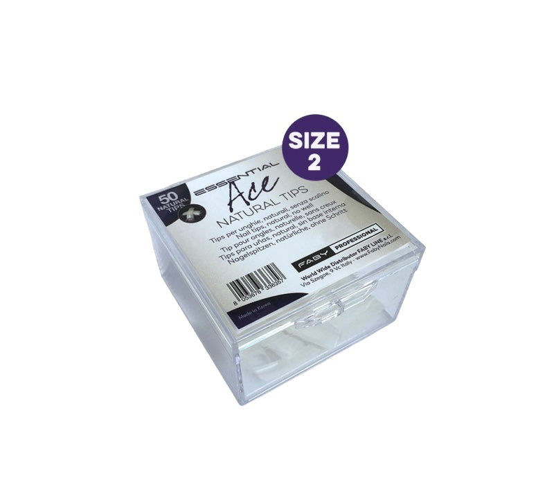 Essential Ace Natural Tips 50Pcs - Theresia Cosmetics - nail care - Theresia Cosmetics